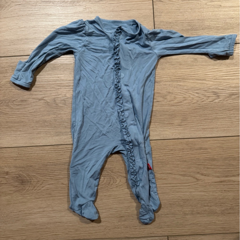 Magnetic Me - Blue with ruffles 0-3 month excellent condition
